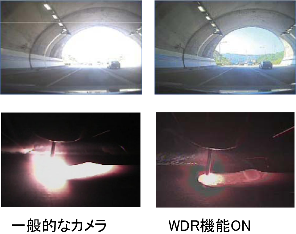 ウェルドビジョン 小型溶接カメラ(分離型)「WV-350SP」Weld Viewer-VSP WDR画質の比較