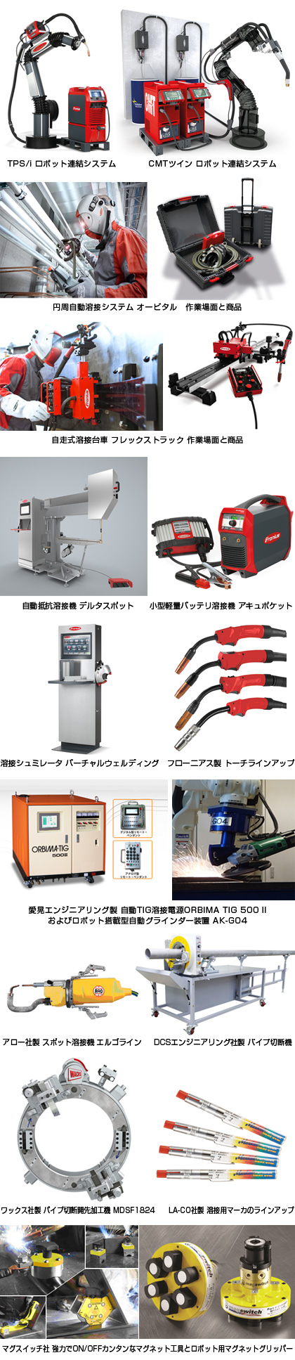 2016国際ウェルディングショーの展示内容