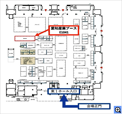 2018国際ウエルディングショーの展示会場案内図