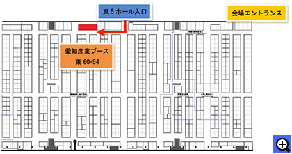 第22回 機械要素技術展（M-Tech）の展示会場案内図