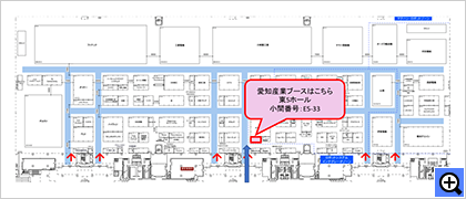 2022国際ロボット展の展示会場案内図