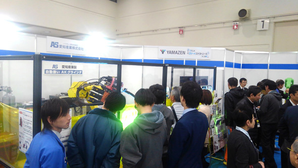 ひろしま AI・IoT 進化型ロボット展示会2018 出展風景